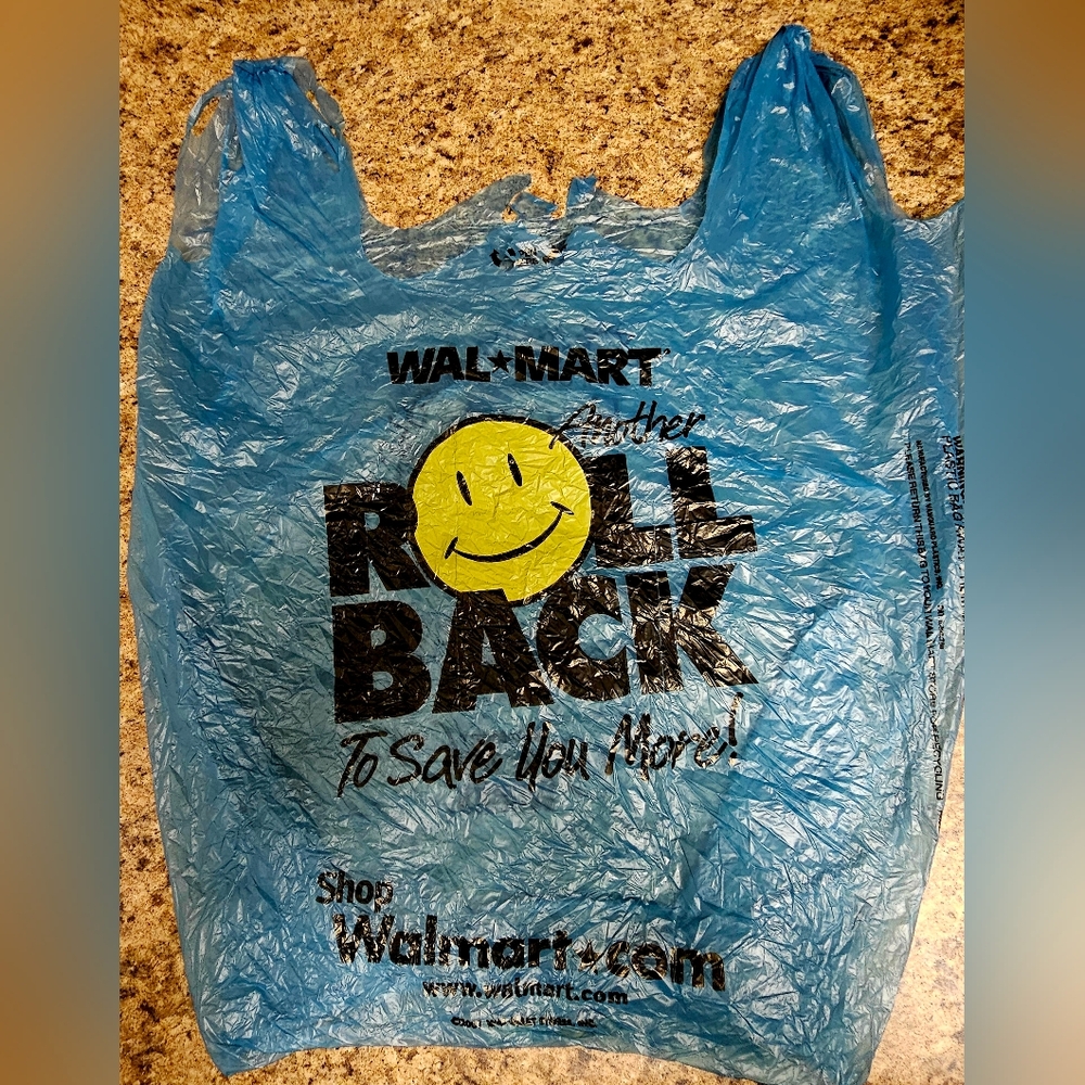 2001 Vintage WalMart Shopping Bag